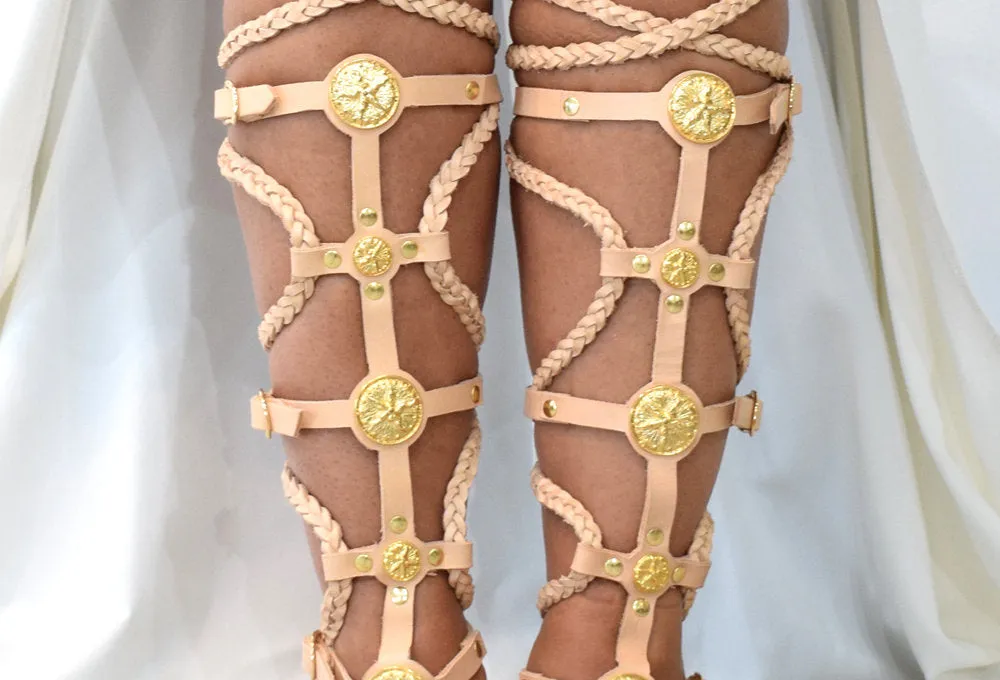 Ancient Greek leather sandals, Lace up sandals, Gold sandals, Gladiator sandals, Women sandals, flat sandals, APHRODITE sandals