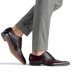 Brown Leather Corvin Brogue Wingtip Oxfords - Formal Shoes - AW24