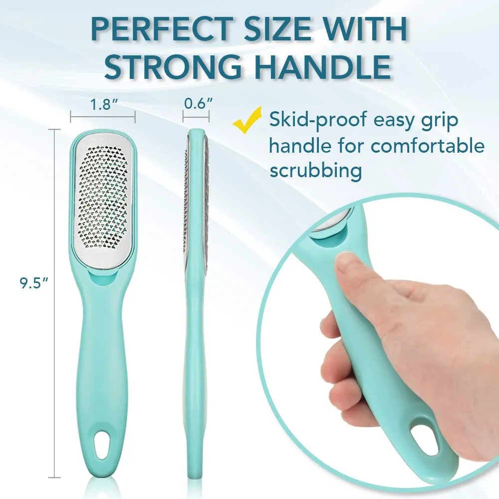 Callus Remover For Feet | Double-sided Foot Scrub -Foot File -Dead Skin Remover -Foot Rasp for Exfoliation -Wet & Dry Feet Scrubber for Smoothing & Softening Feet -Pedicure Tool for Foot Care