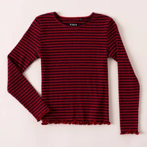 Even Stripe Lettuce Tee - Plus