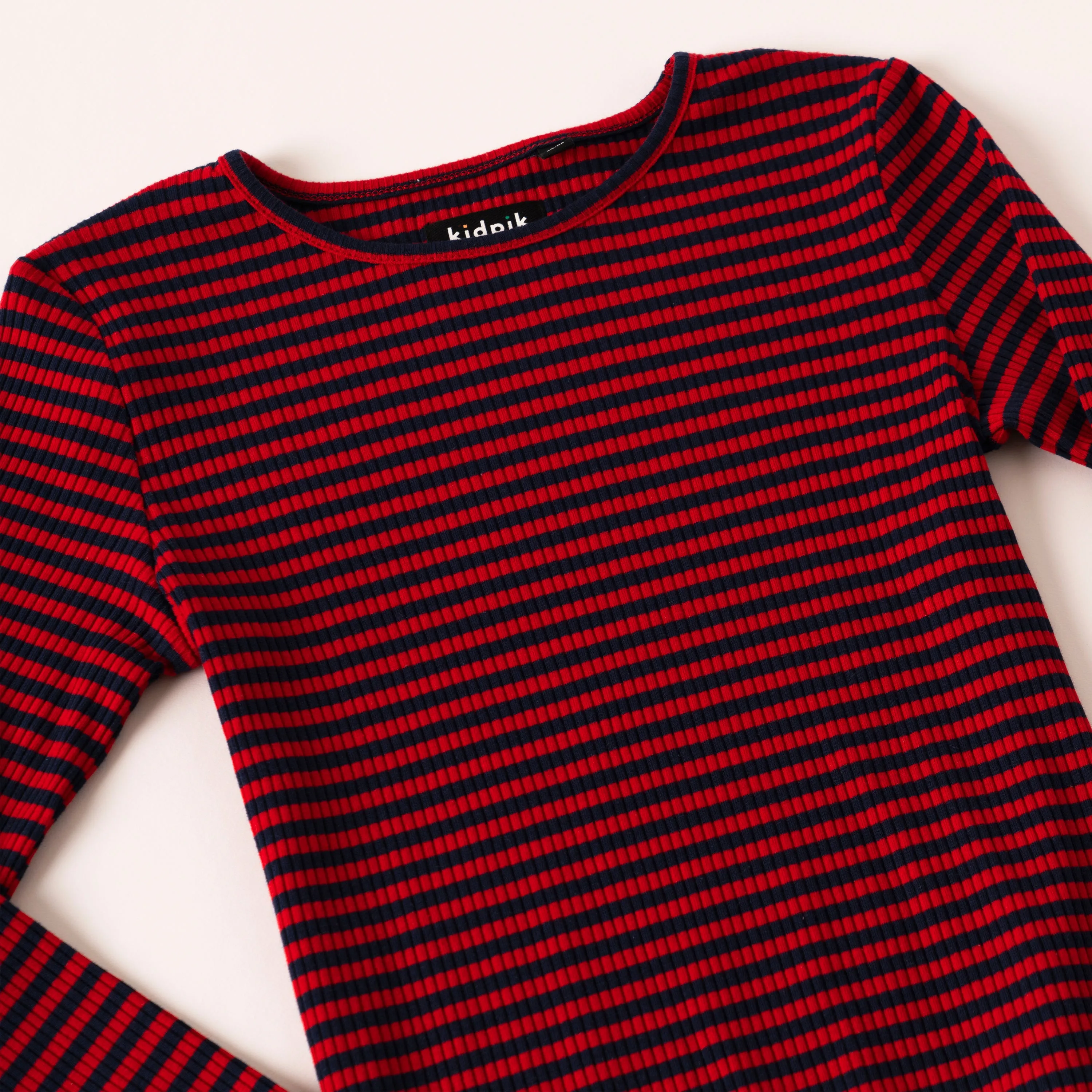 Even Stripe Lettuce Tee - Plus