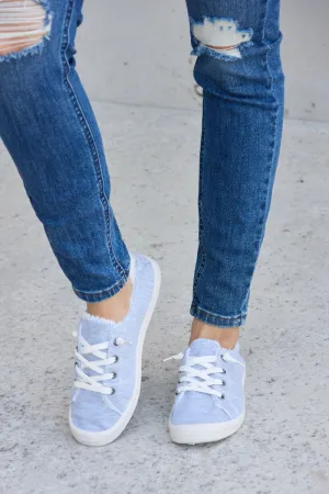 Forever Link Lace-Up Plush Thermal Liner Light Gray Flat Low Top Sneakers