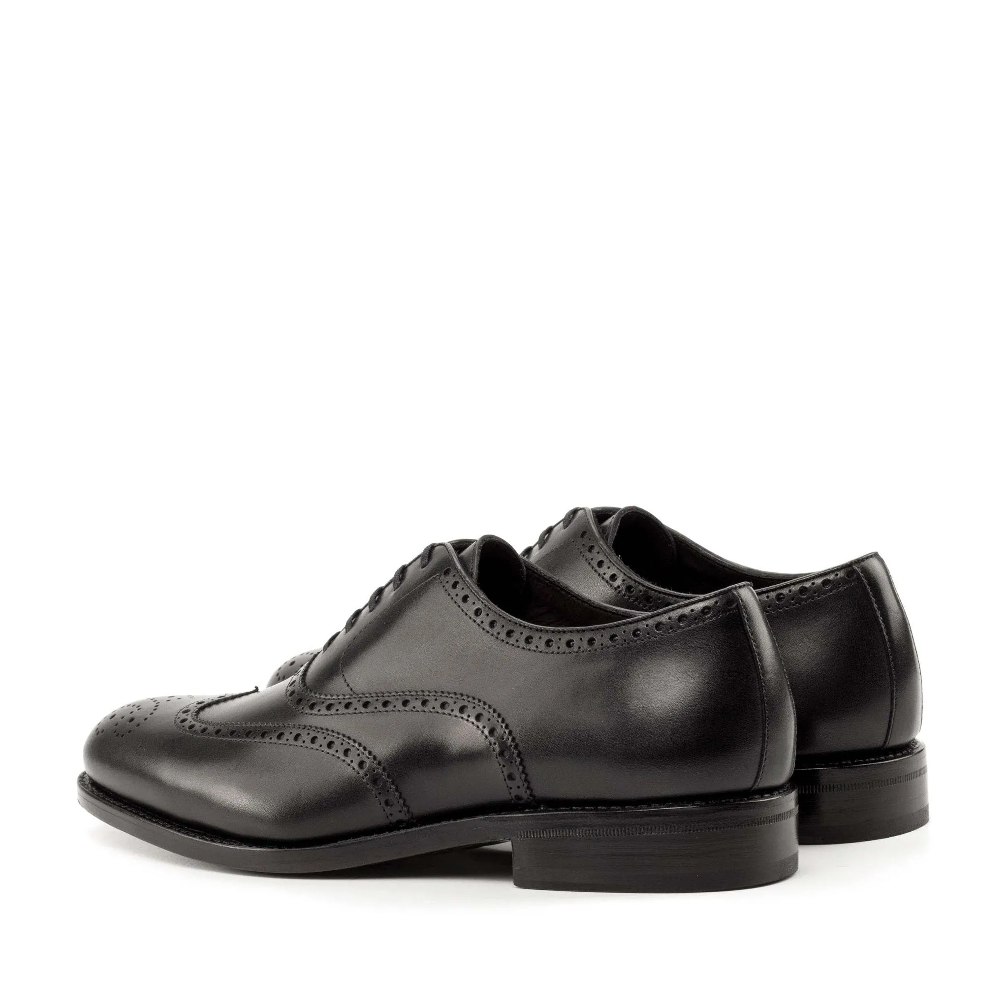 Full Brogue Oxford in Black Box Calf