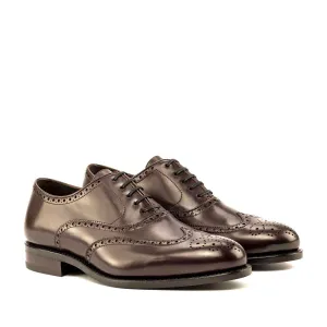 Full Brogue Oxford in Dark Brown Box Calf