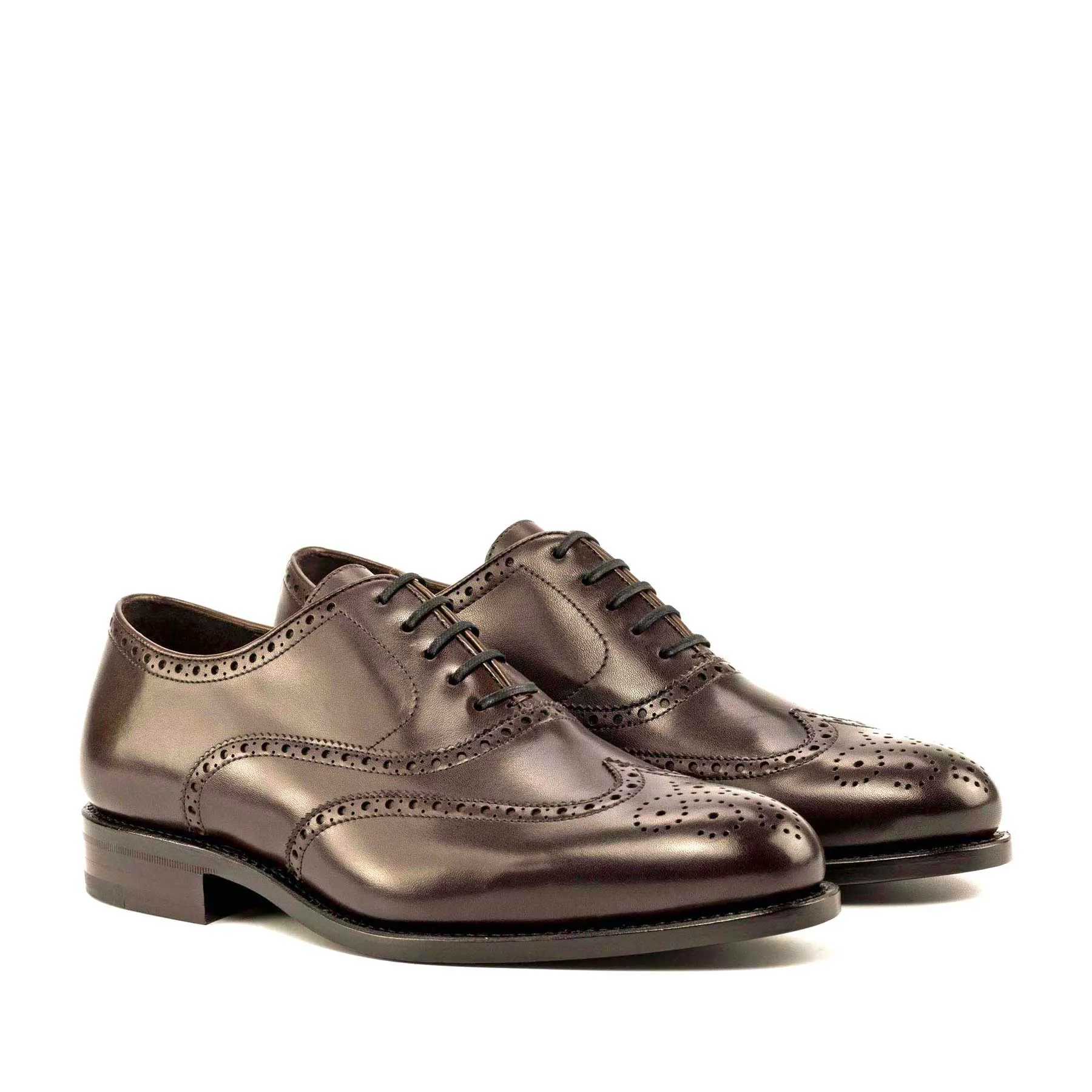 Full Brogue Oxford in Dark Brown Box Calf