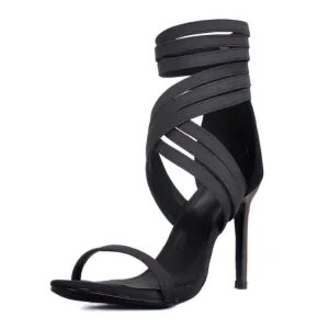Gladiators Lace Up Strappy Ankle Cutout Sandals