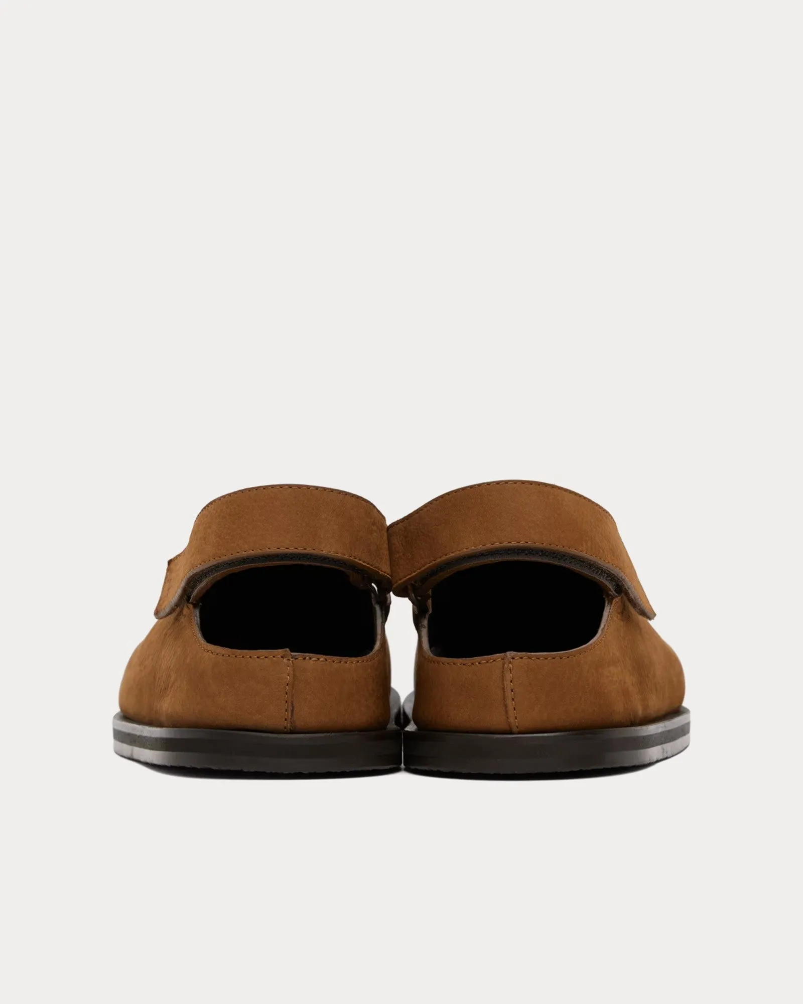 Hardning Leather Hooda Brown Clogs