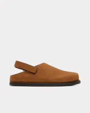 Hardning Leather Hooda Brown Clogs