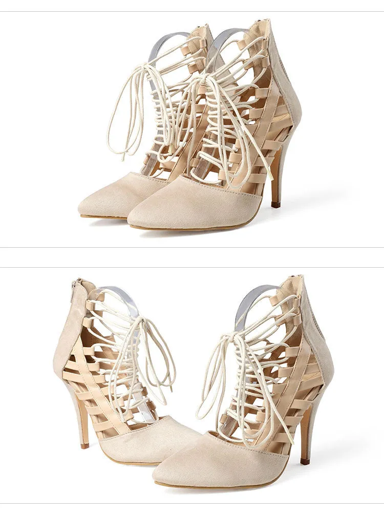 Hollow High-Heeled Sandals