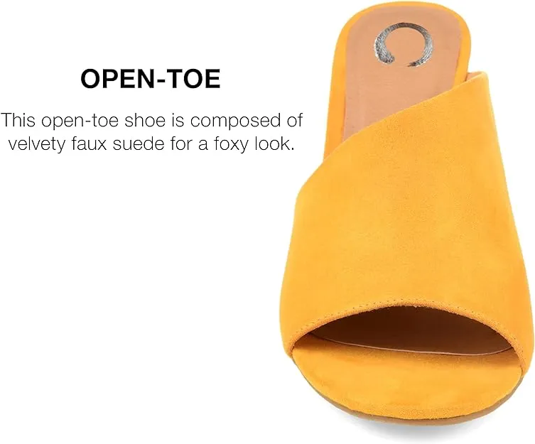 Journee Collection Women's Allea Mule  Color Mustard Size 8