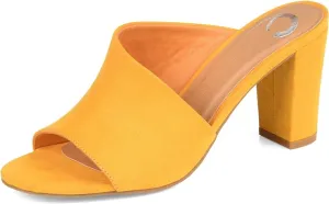 Journee Collection Women's Allea Mule  Color Mustard Size 8