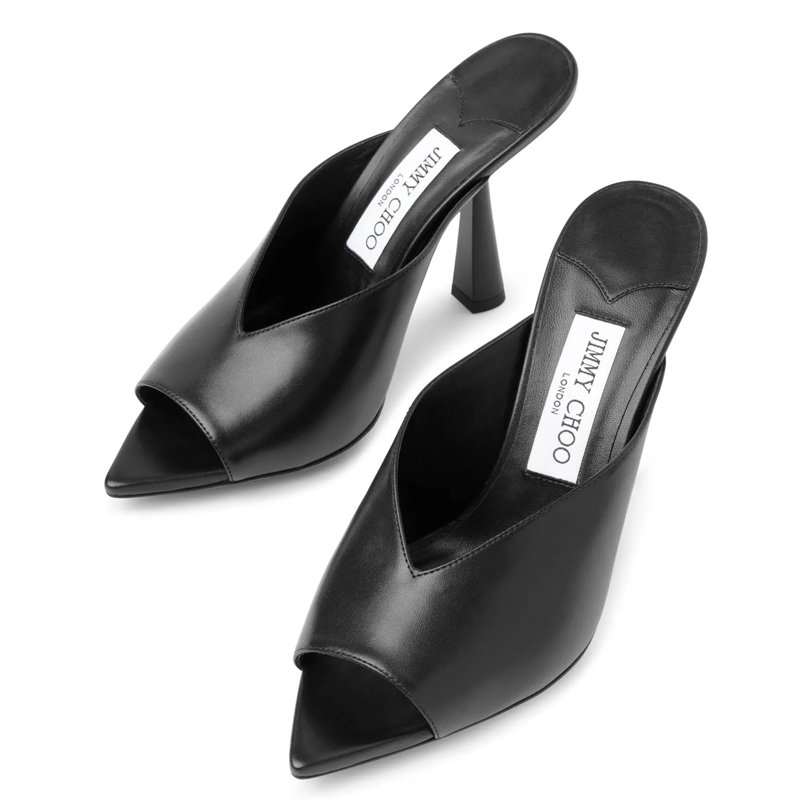 Maryanne 100 black leather sandals