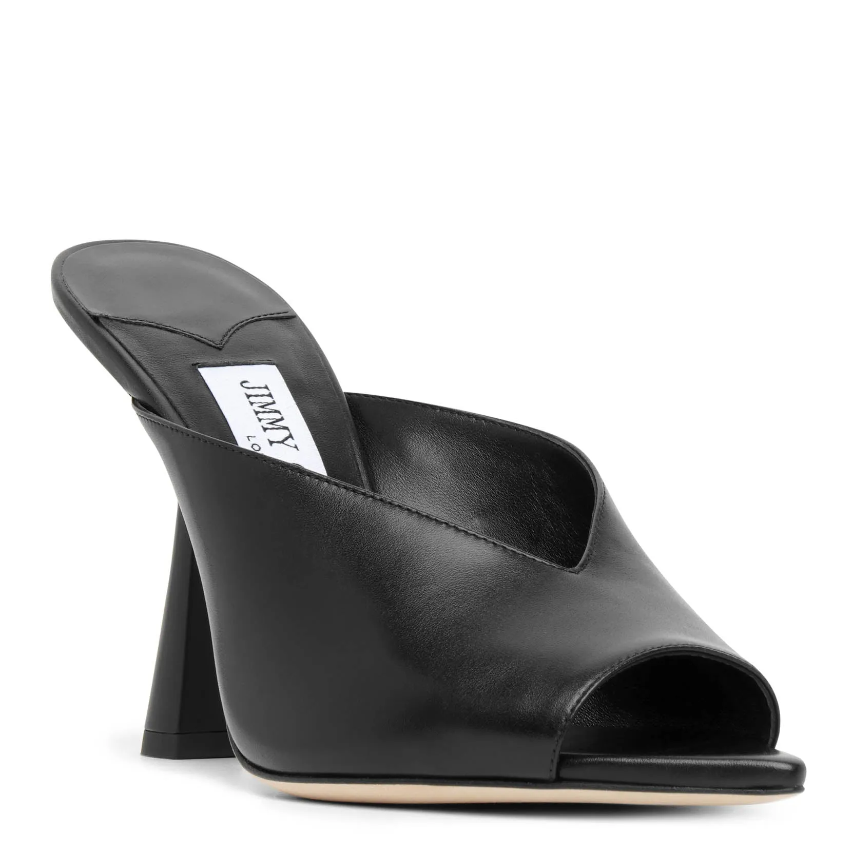 Maryanne 100 black leather sandals