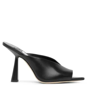 Maryanne 100 black leather sandals