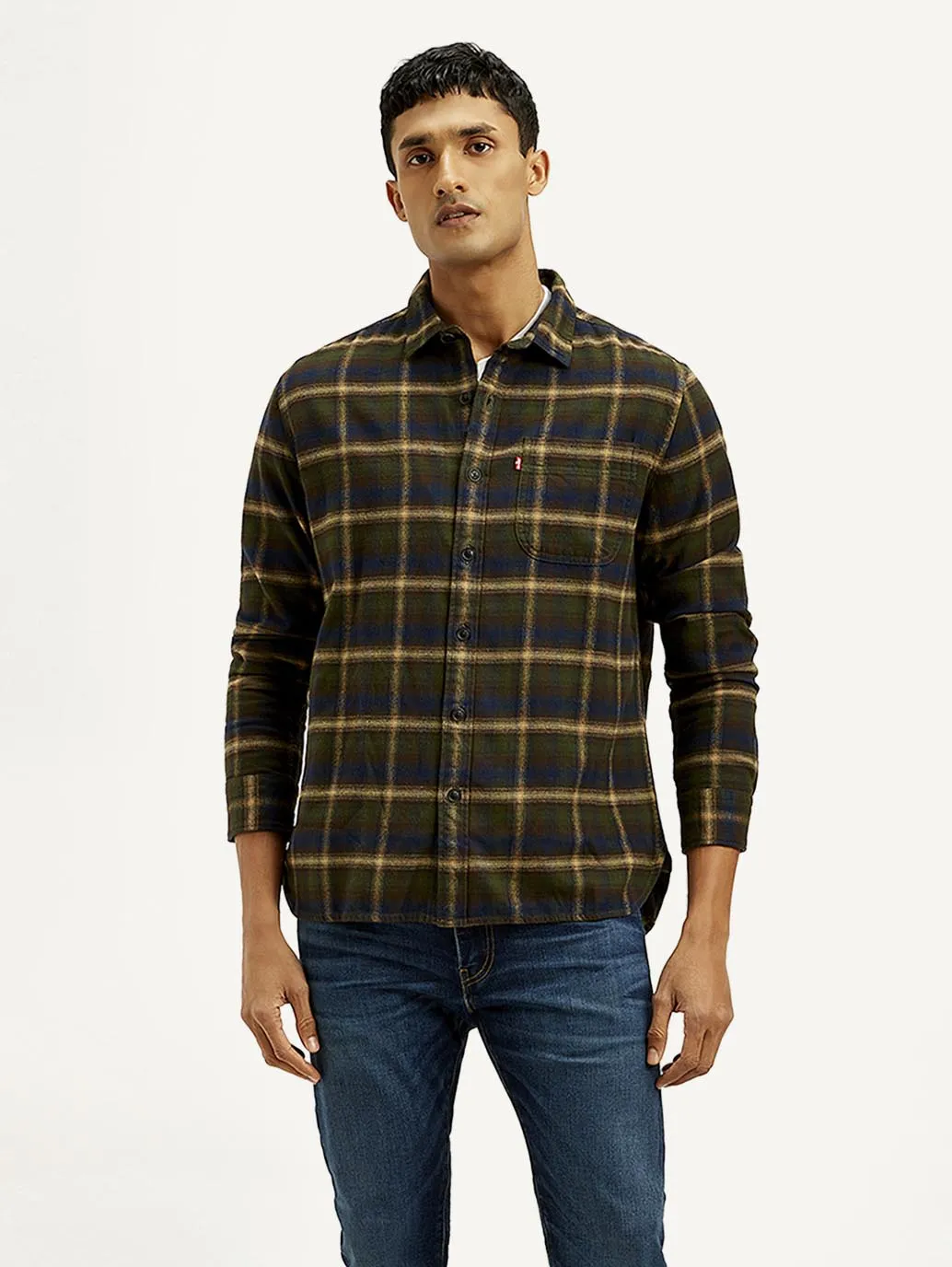 Men's Checkered Relaxed Fit Shirt