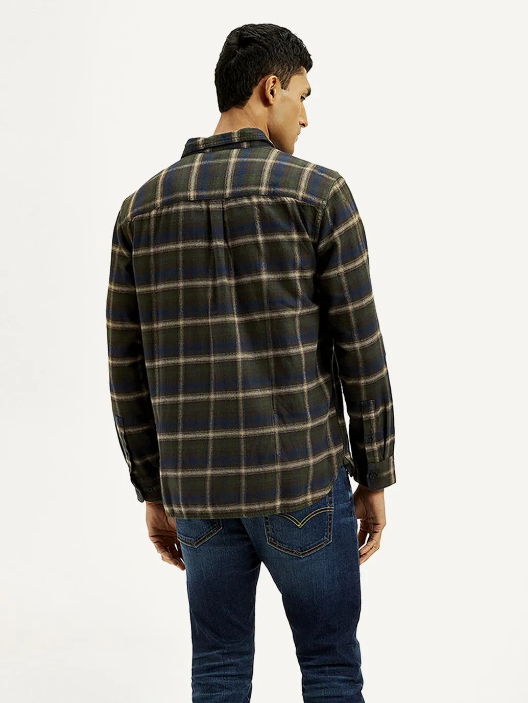 Men's Checkered Relaxed Fit Shirt