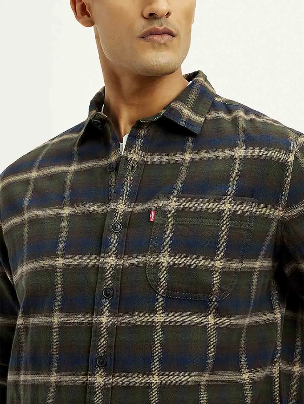 Men's Checkered Relaxed Fit Shirt
