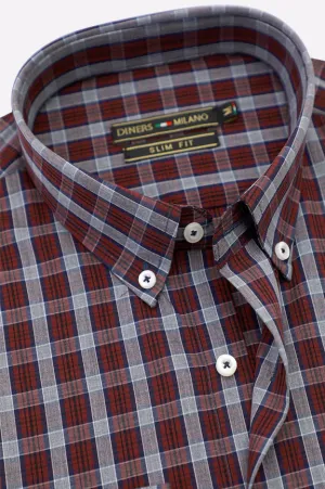 Multicolor Classic Plaid Check Casual Shirt