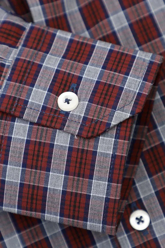 Multicolor Classic Plaid Check Casual Shirt