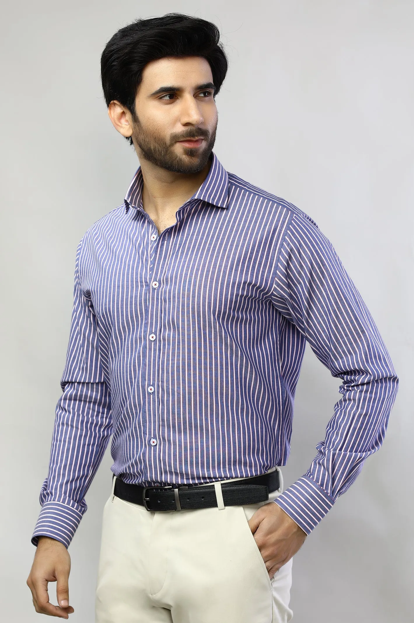 Multicolor Pinstripe Casual Milano Shirt