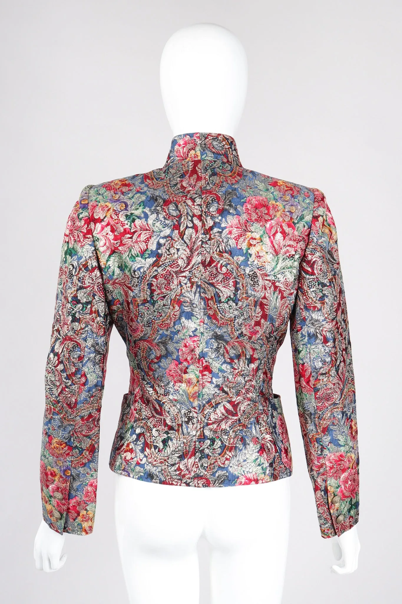 Parallèle Brocade Mandarin Jacket & Skirt Set