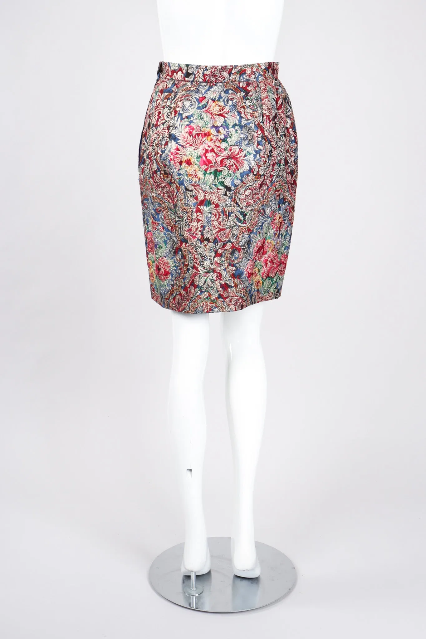 Parallèle Brocade Mandarin Jacket & Skirt Set