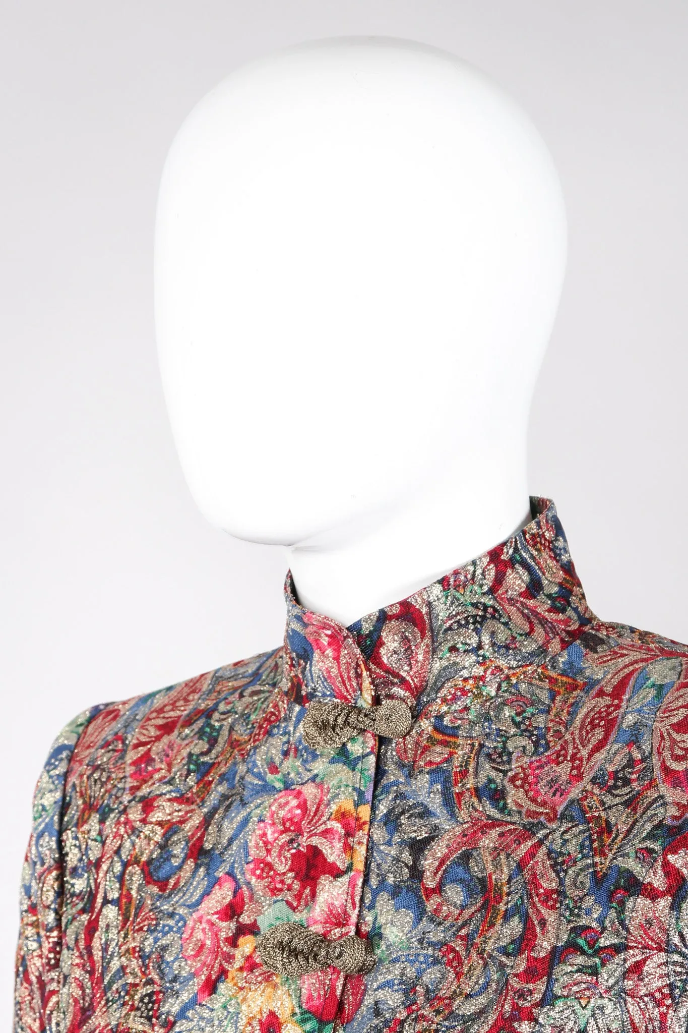 Parallèle Brocade Mandarin Jacket & Skirt Set
