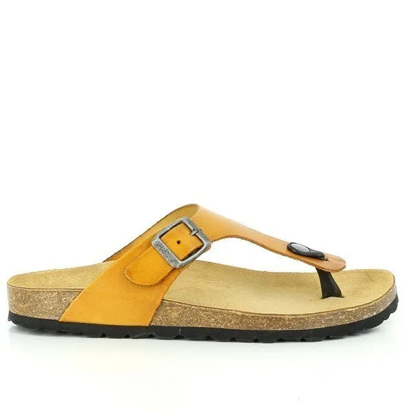 Plakton 101671 Mustard Thong Sandals