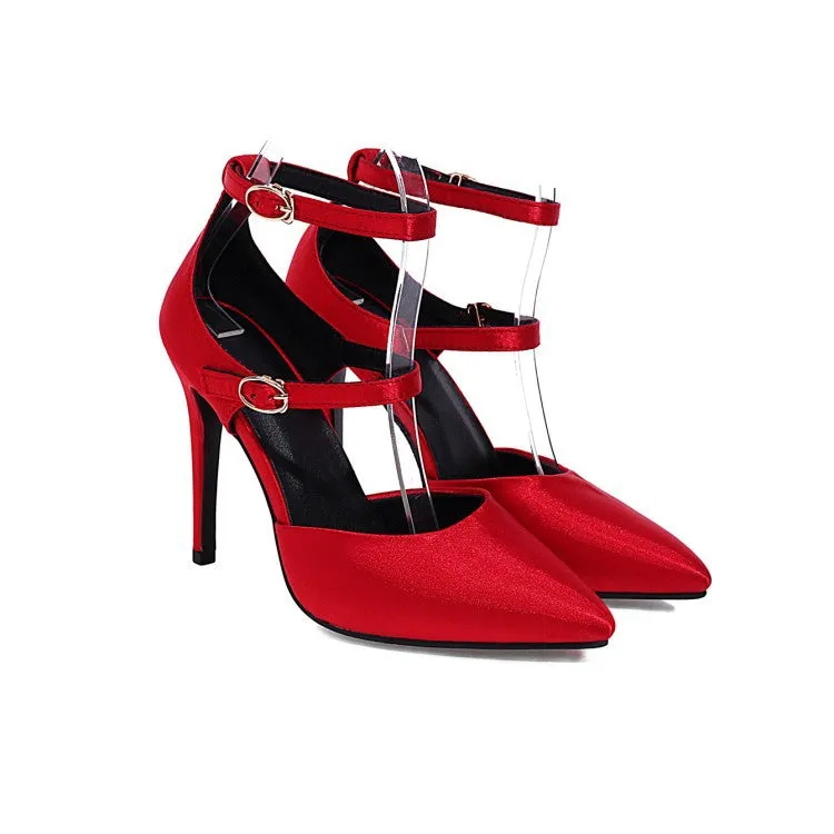 Pointed Buckle Fashion Sexy High Heels Single Party Shoes