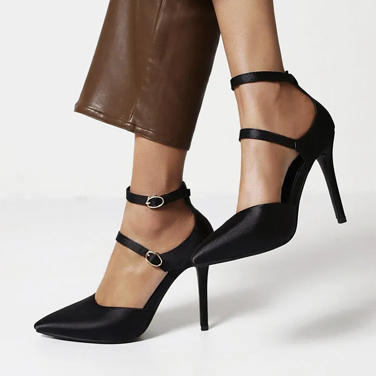 Pointed Buckle Fashion Sexy High Heels Single Party Shoes