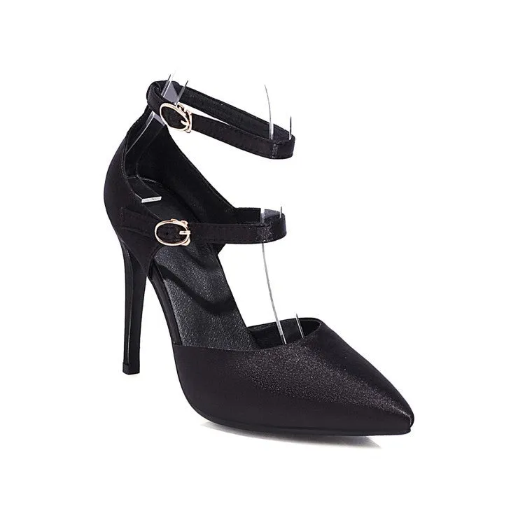 Pointed Buckle Fashion Sexy High Heels Single Party Shoes