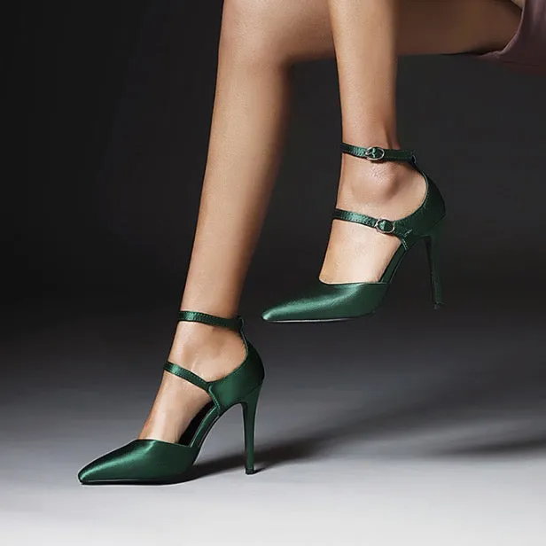 Pointed Buckle Fashion Sexy High Heels Single Party Shoes