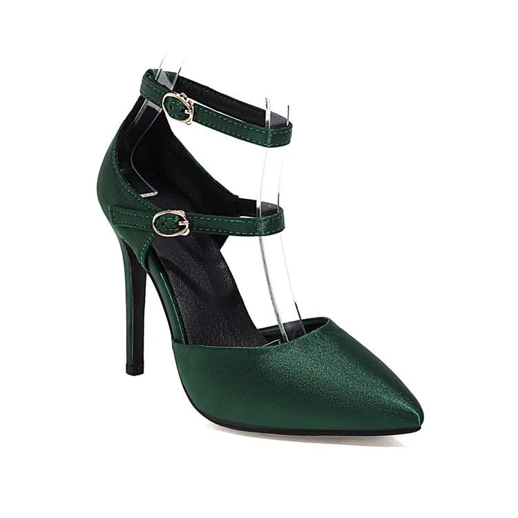 Pointed Buckle Fashion Sexy High Heels Single Party Shoes