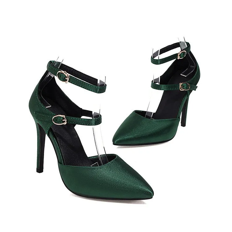 Pointed Buckle Fashion Sexy High Heels Single Party Shoes