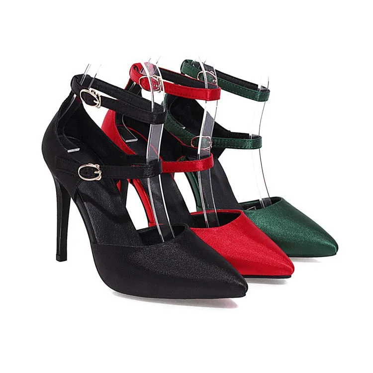 Pointed Buckle Fashion Sexy High Heels Single Party Shoes