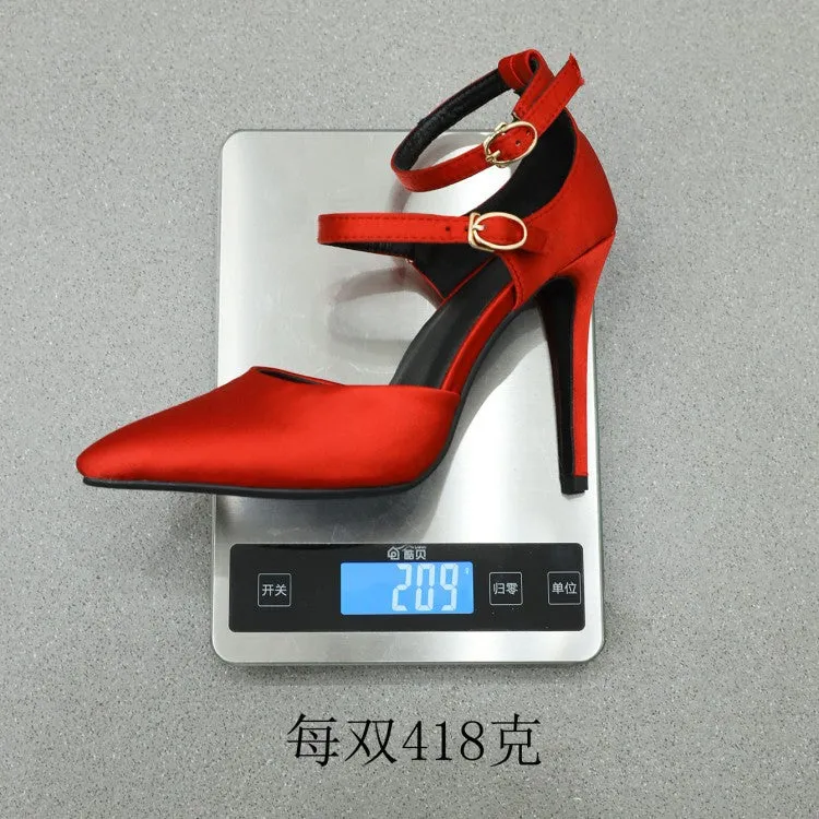 Pointed Buckle Fashion Sexy High Heels Single Party Shoes