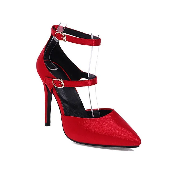 Pointed Buckle Fashion Sexy High Heels Single Party Shoes