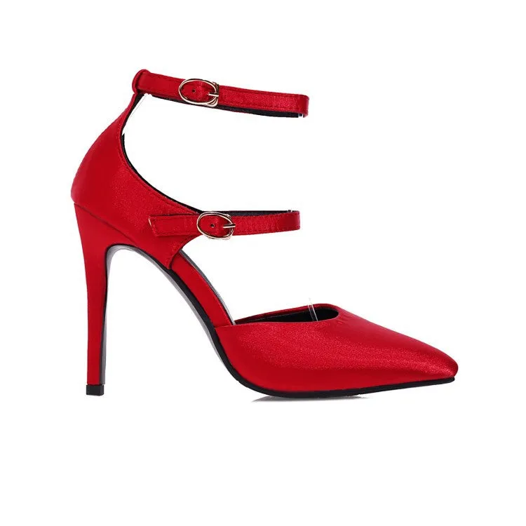 Pointed Buckle Fashion Sexy High Heels Single Party Shoes