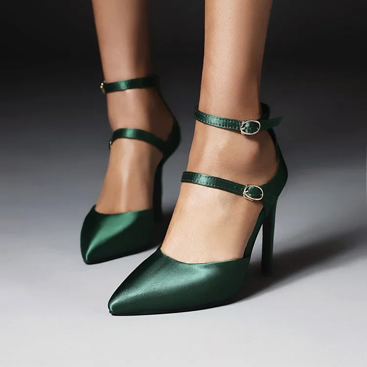 Pointed Buckle Fashion Sexy High Heels Single Party Shoes
