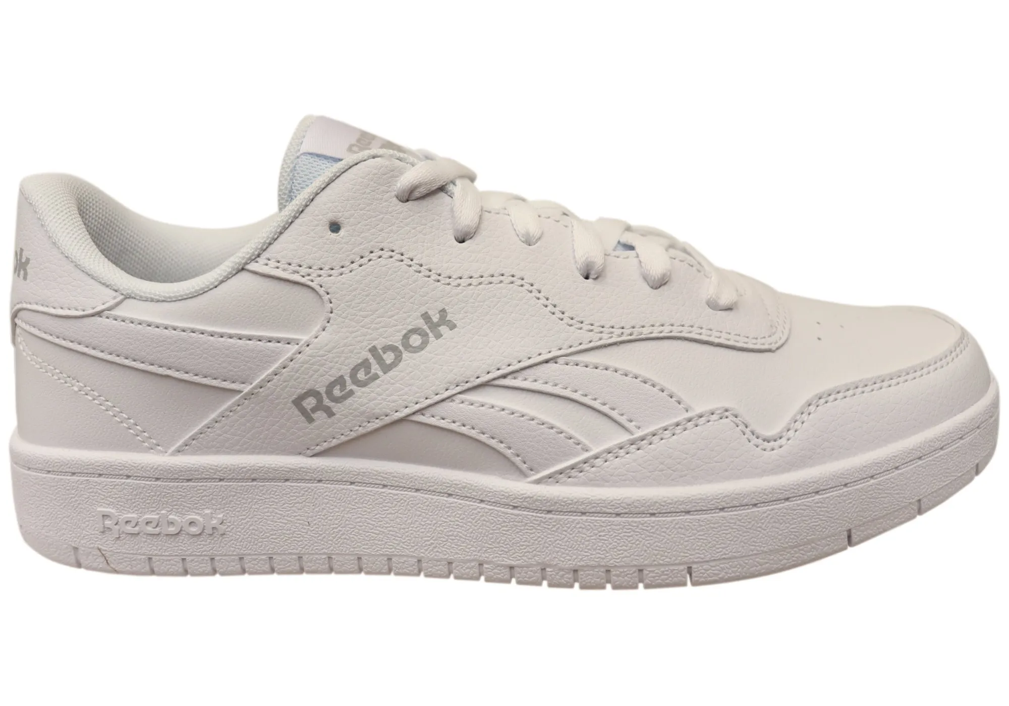 Reebok BB 1000 Mens Comfortable White Lace Up Sneakers