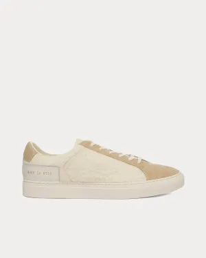 Retro Wool White Low Top Sneakers