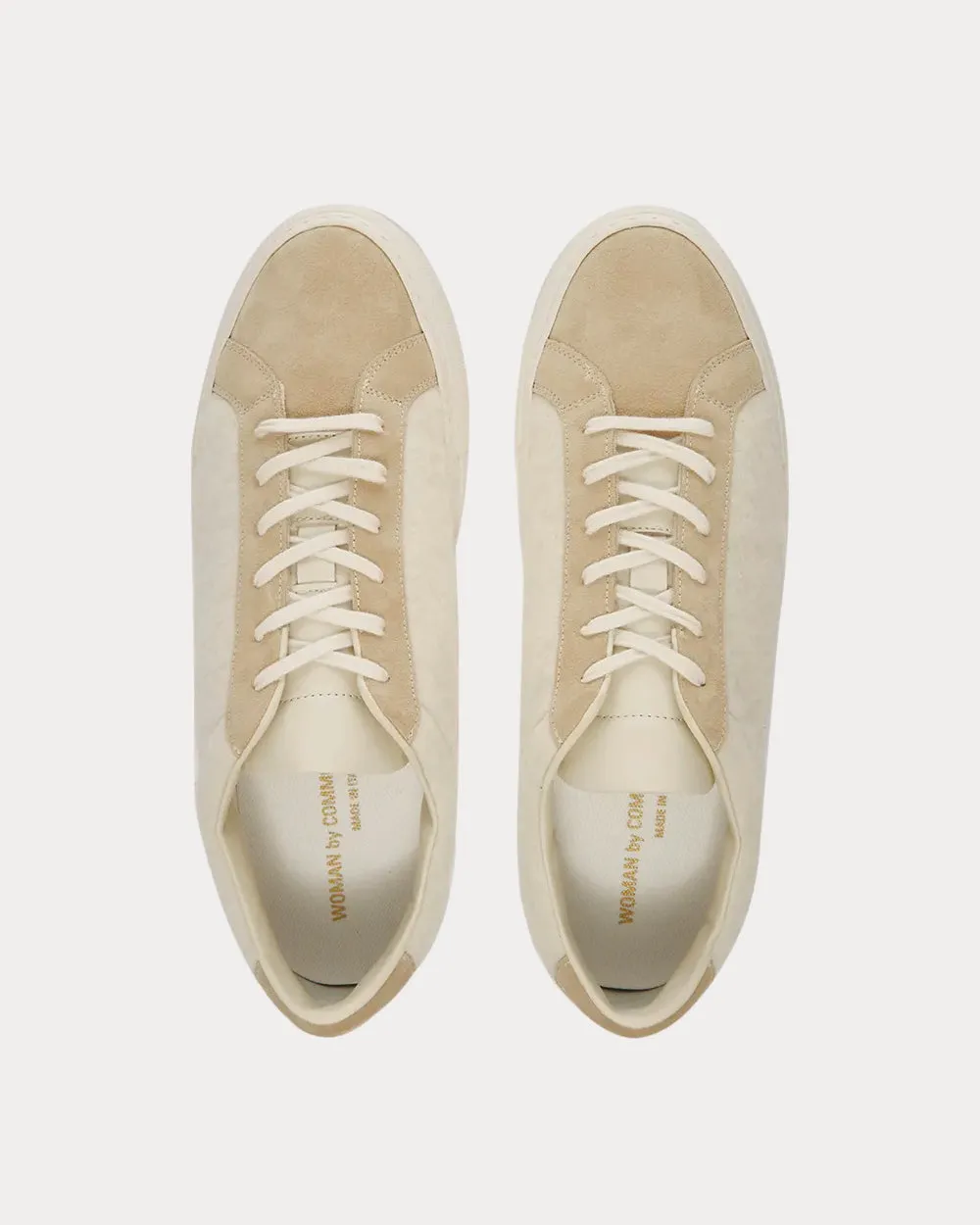 Retro Wool White Low Top Sneakers