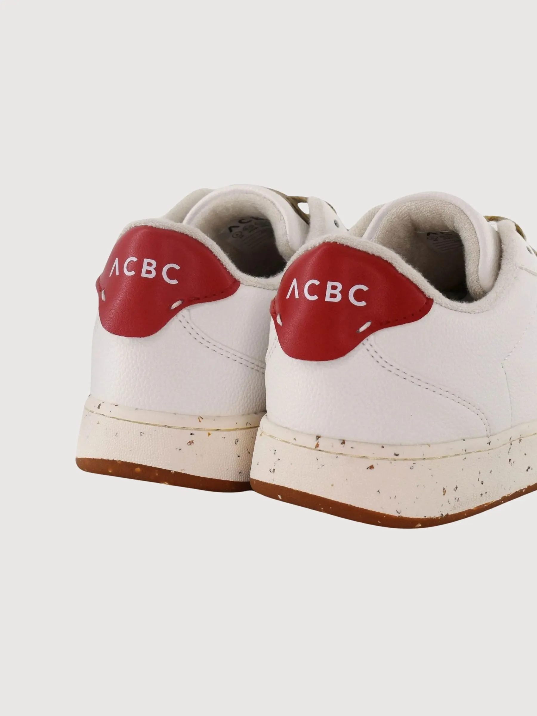 Sneaker Evergreen White Red Apple Vegan Leather | ACBC