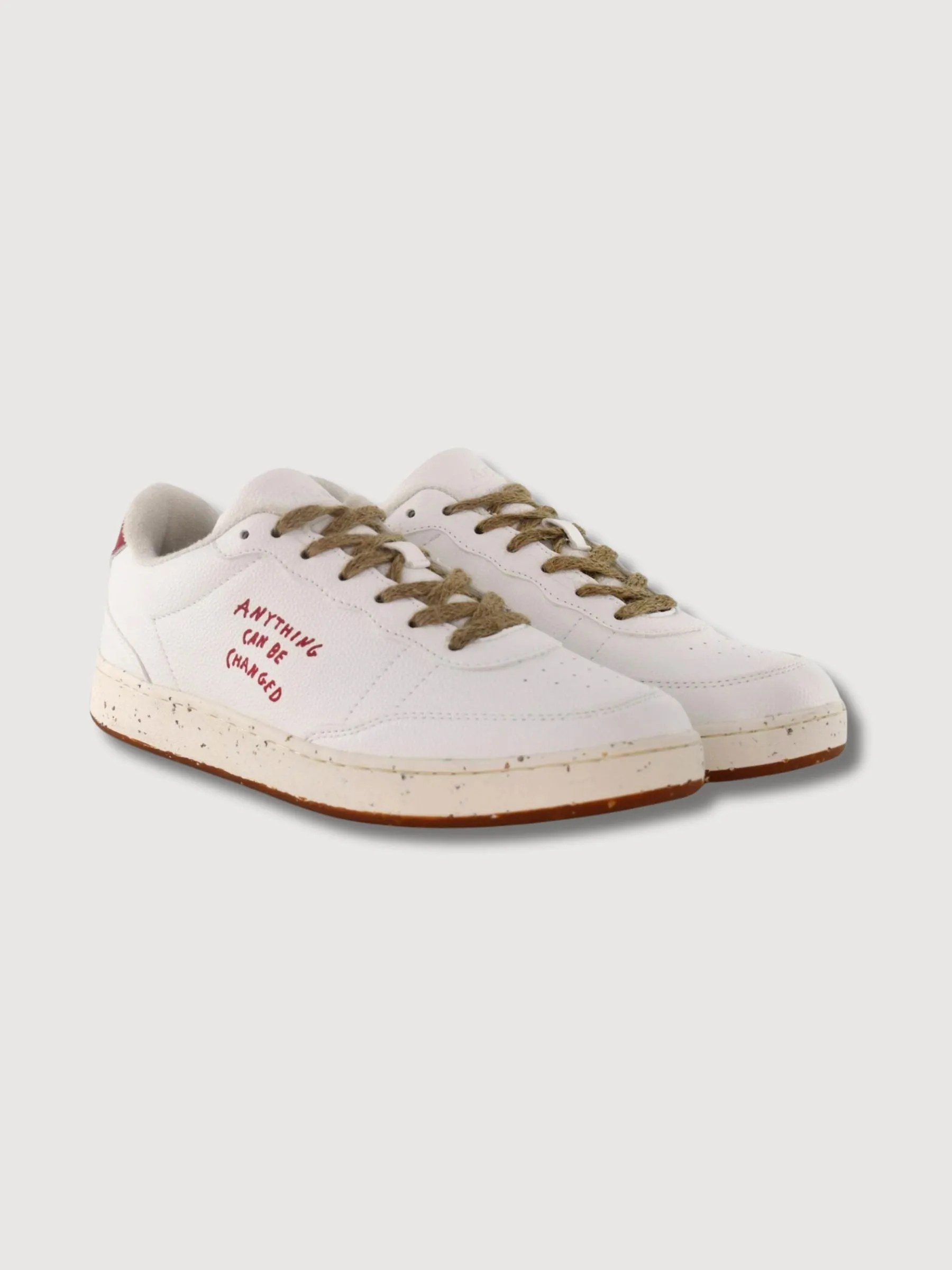 Sneaker Evergreen White Red Apple Vegan Leather | ACBC