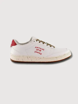 Sneaker Evergreen White Red Apple Vegan Leather | ACBC