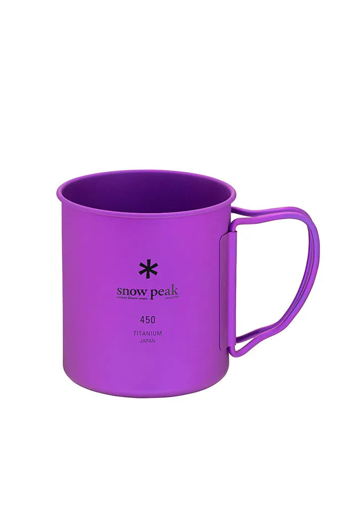 SNOW PEAK - TITANIUM SINGLE CUP 450 ANODISED