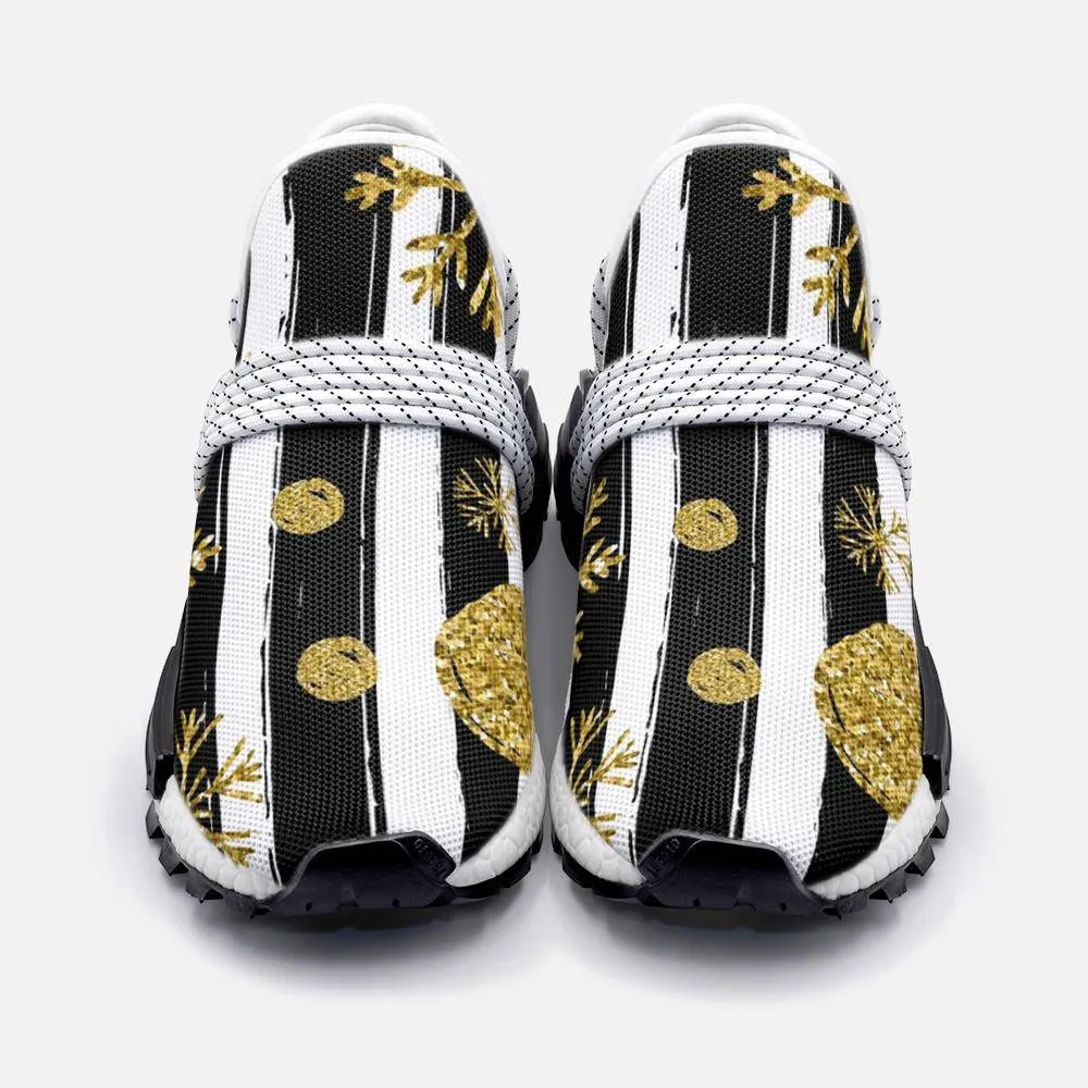 Snowflake striped pattern Unisex Lightweight Custom shoes