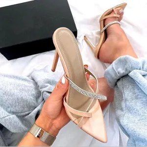 Summer Rhinestone Pointed Toe Bunions Sandals