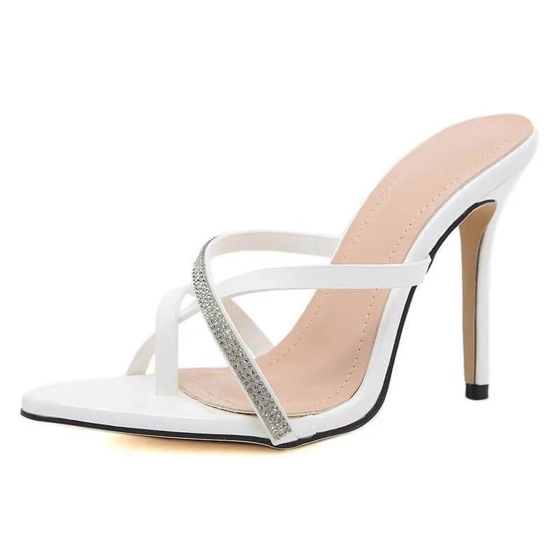 Summer Rhinestone Pointed Toe Bunions Sandals
