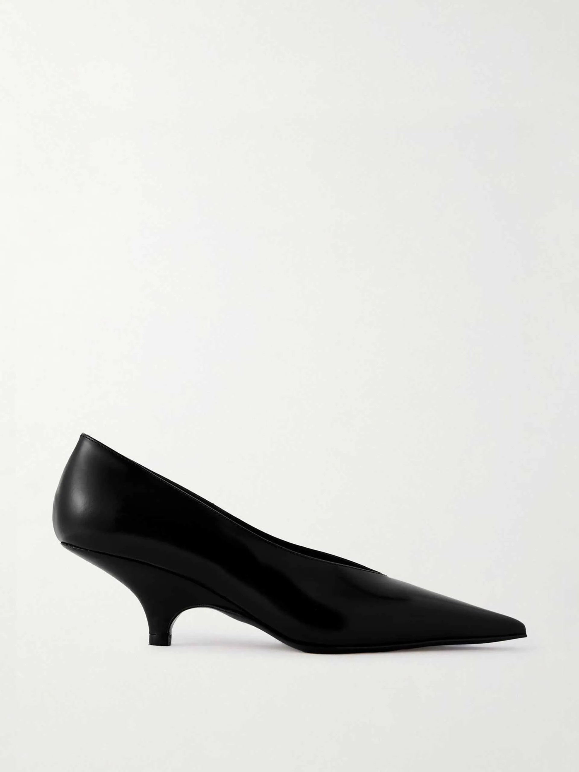 The Wedge leather pumps